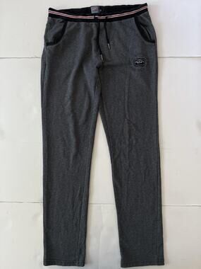 Paul & Shark Pants Mens 2XL Gray Elastic Waist Yachting Logo Poly Lounge